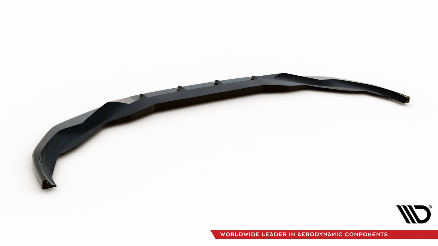 Maxton Front Ansatz V.3 für BMW 7 G11 M-Paket Facelift schwarz Hochglanz