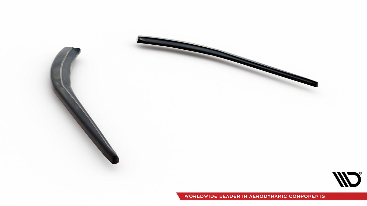 Maxton Heck Ansatz Flaps Diffusor für Jaguar XE R-Dynamic X760 Facelift schwarz Hochglanz