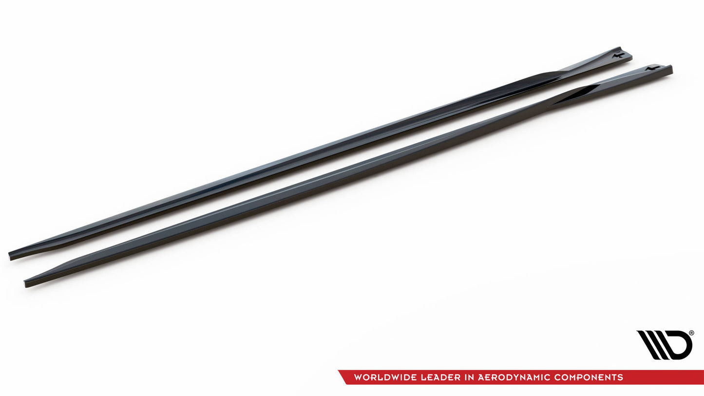 Maxton Seitenschweller Ansatz für Alfa Romeo Giulia Sport schwarz Hochglanz