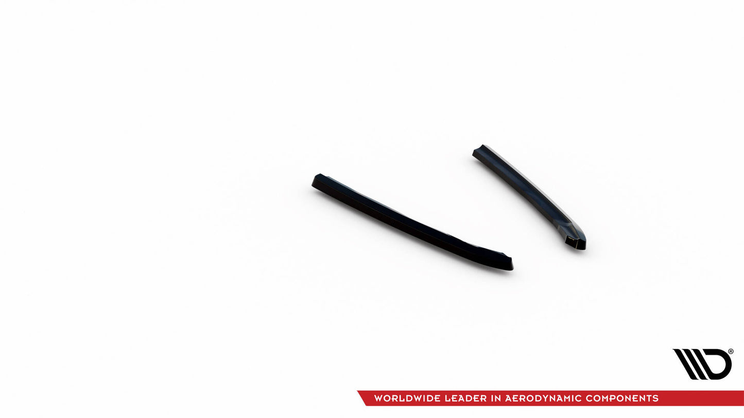 Maxton Heck Ansatz Flaps Diffusor V.2 für Audi A6 Avant C7 schwarz Hochglanz