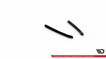 Maxton Heck Ansatz Flaps Diffusor V.2 für Audi A6 Avant C7 schwarz Hochglanz
