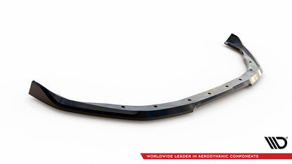 Maxton Front Ansatz V.1 für Renault Clio R.S. Line Mk5 schwarz Hochglanz