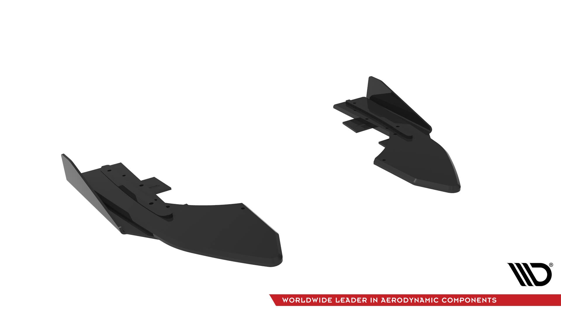Maxton Street Pro Heck Ansatz Flaps Diffusor +Flaps für Audi RS3 Limousine 8V Facelift schwarz Hochglanz