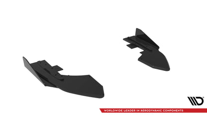 Maxton Street Pro Heck Ansatz Flaps Diffusor +Flaps für Audi RS3 Limousine 8V Facelift schwarz Hochglanz