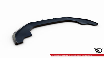 Maxton Front Ansatz V.1 für Audi A4 Competition B8 Facelift schwarz Hochglanz
