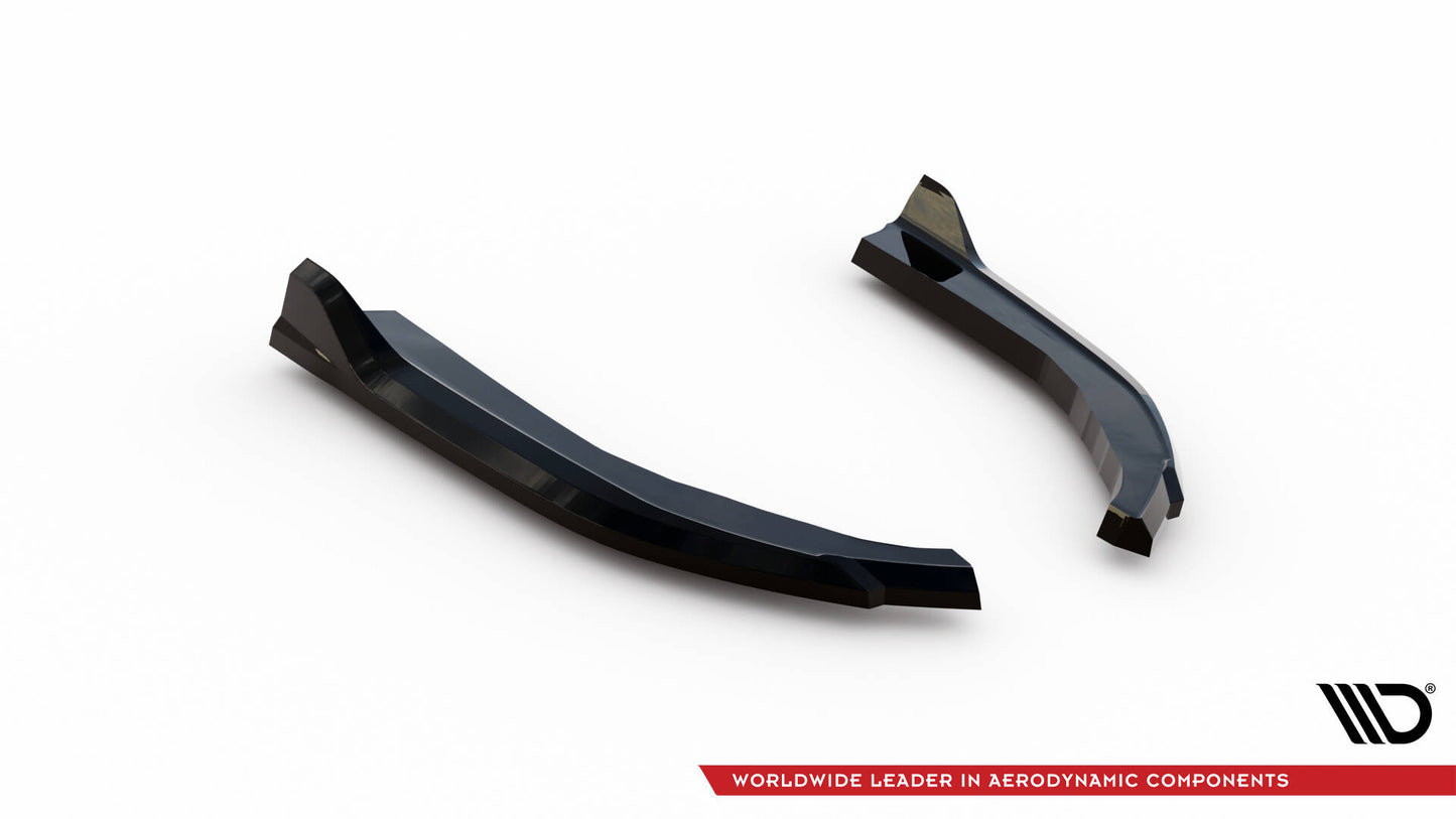 Maxton Heck Ansatz Flaps Diffusor für BMW 3er Limousine / Touring G20 / G21 Facelift schwarz Hochglanz
