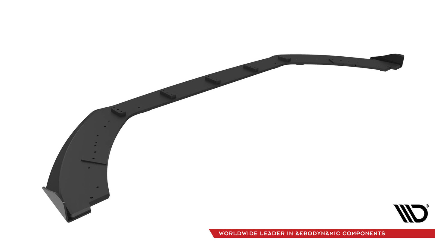 Maxton Street Pro Front Ansatz für +Flaps für + Flaps Ford Fiesta ST Mk8 Facelift schwarz Hochglanz