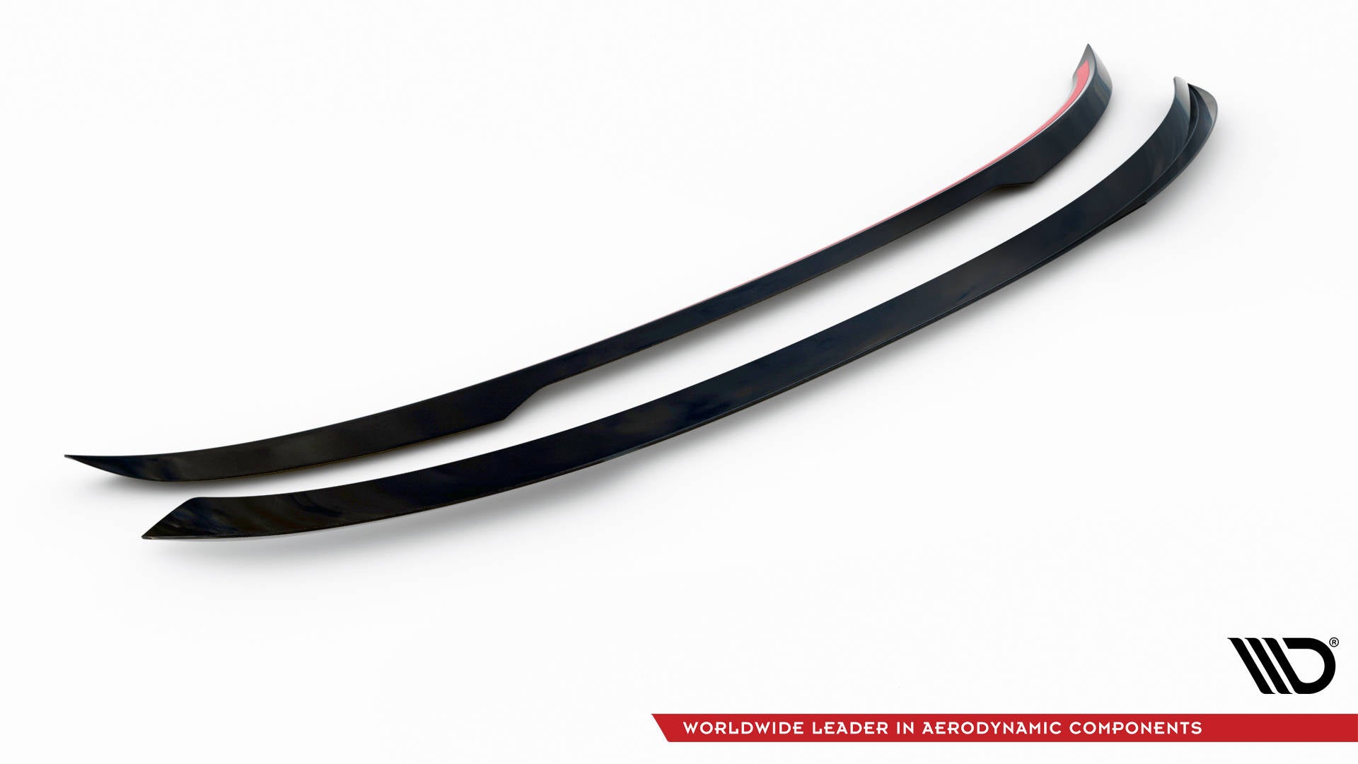 Maxton Niedriger Spoiler CAP für Audi SQ5 Sportback Mk2 Facelift schwarz Hochglanz