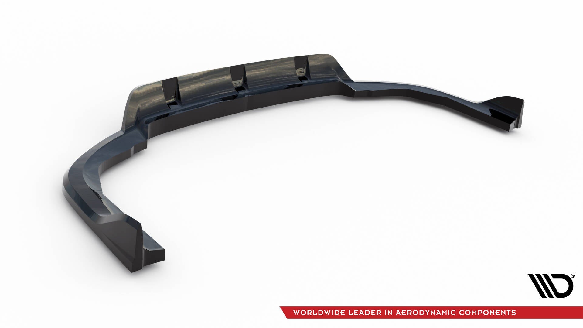 Maxton Mittlerer Diffusor Heck Ansatz DTM Look für V.2 BMW X5 M-Paket G05 Facelift schwarz Hochglanz