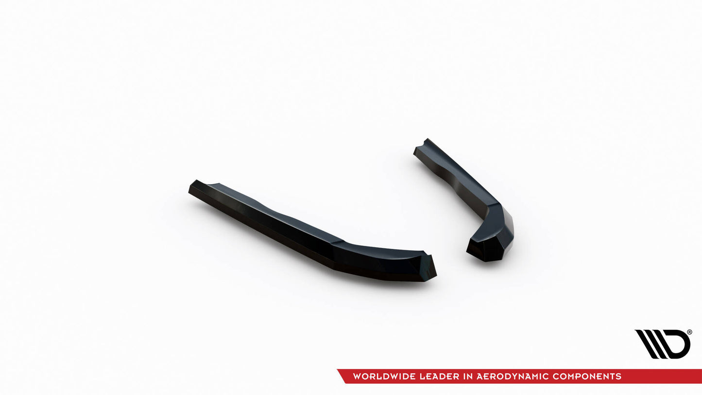 Maxton Heck Ansatz Flaps Diffusor V.3 für BMW 2 G42 schwarz Hochglanz