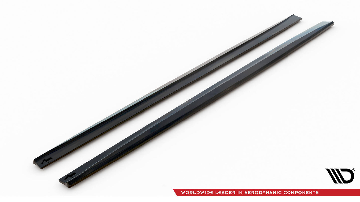 Maxton Seitenschweller Ansatz für BMW 4er Coupe / Gran Coupe / Cabrio F32 / F36 / F33 schwarz Hochglanz