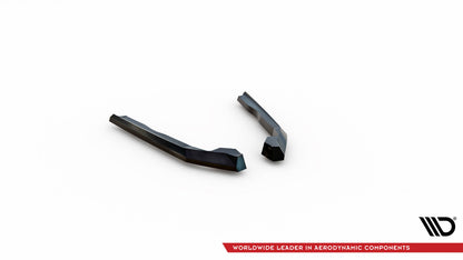 Maxton Heck Ansatz Flaps Diffusor V.1 für BMW 2 Coupe G42 schwarz Hochglanz