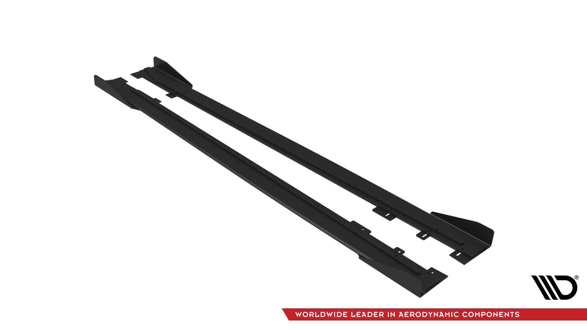 Maxton Street Pro Seitenschweller Ansatz für + Flaps Ford Mustang GT Mk6  schwarz Hochglanz