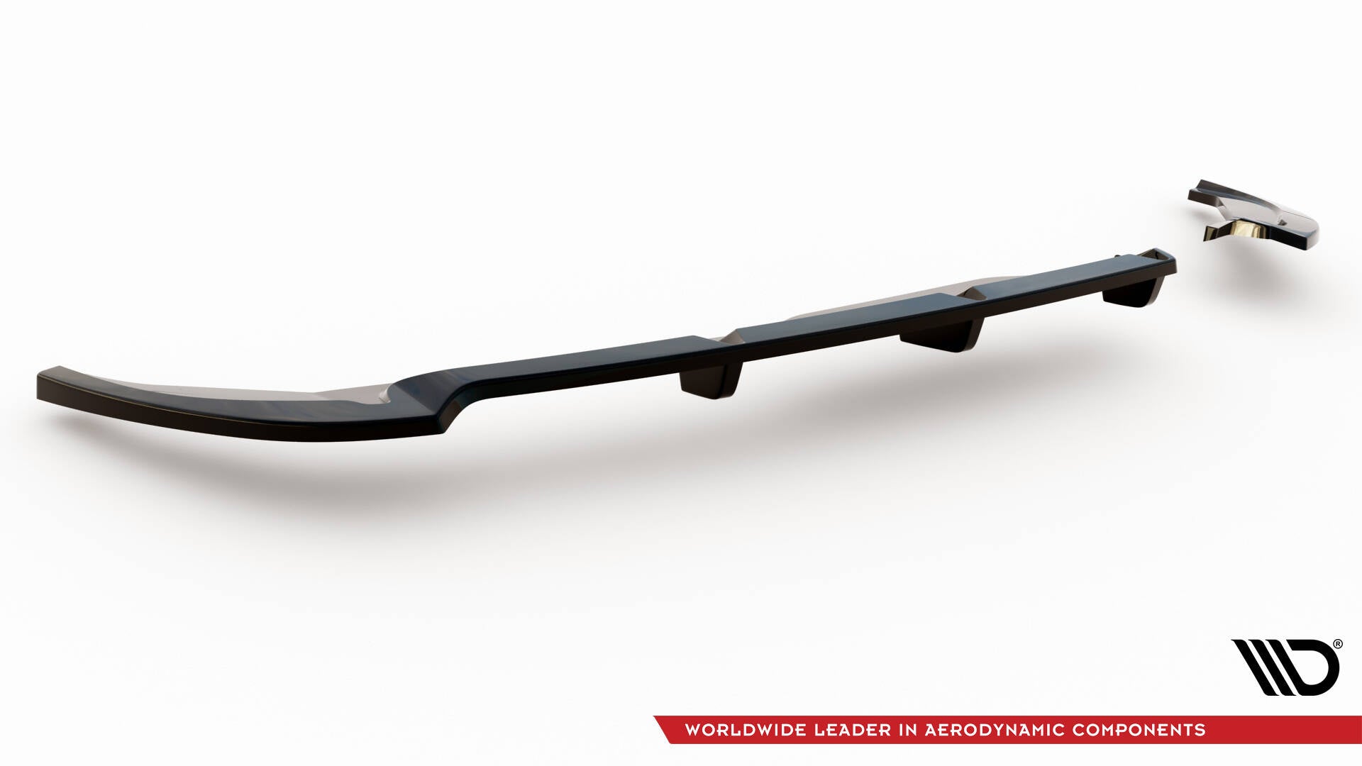Maxton Mittlerer Diffusor Heck Ansatz DTM Look für Fiat 500X Sport Mk1 Facelift schwarz Hochglanz