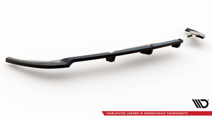 Maxton Mittlerer Diffusor Heck Ansatz DTM Look für Fiat 500X Sport Mk1 Facelift schwarz Hochglanz