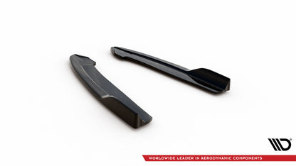 Maxton Heck Ansatz Flaps Diffusor für V.8 Ford Focus Kombi ST Mk4 schwarz Hochglanz
