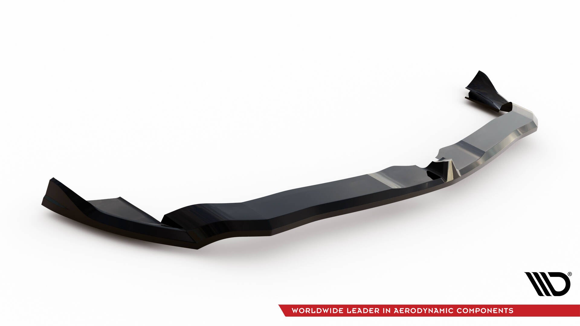 Maxton Front Ansatz für Alfa Romeo Giulia Quadrifoglio schwarz Hochglanz