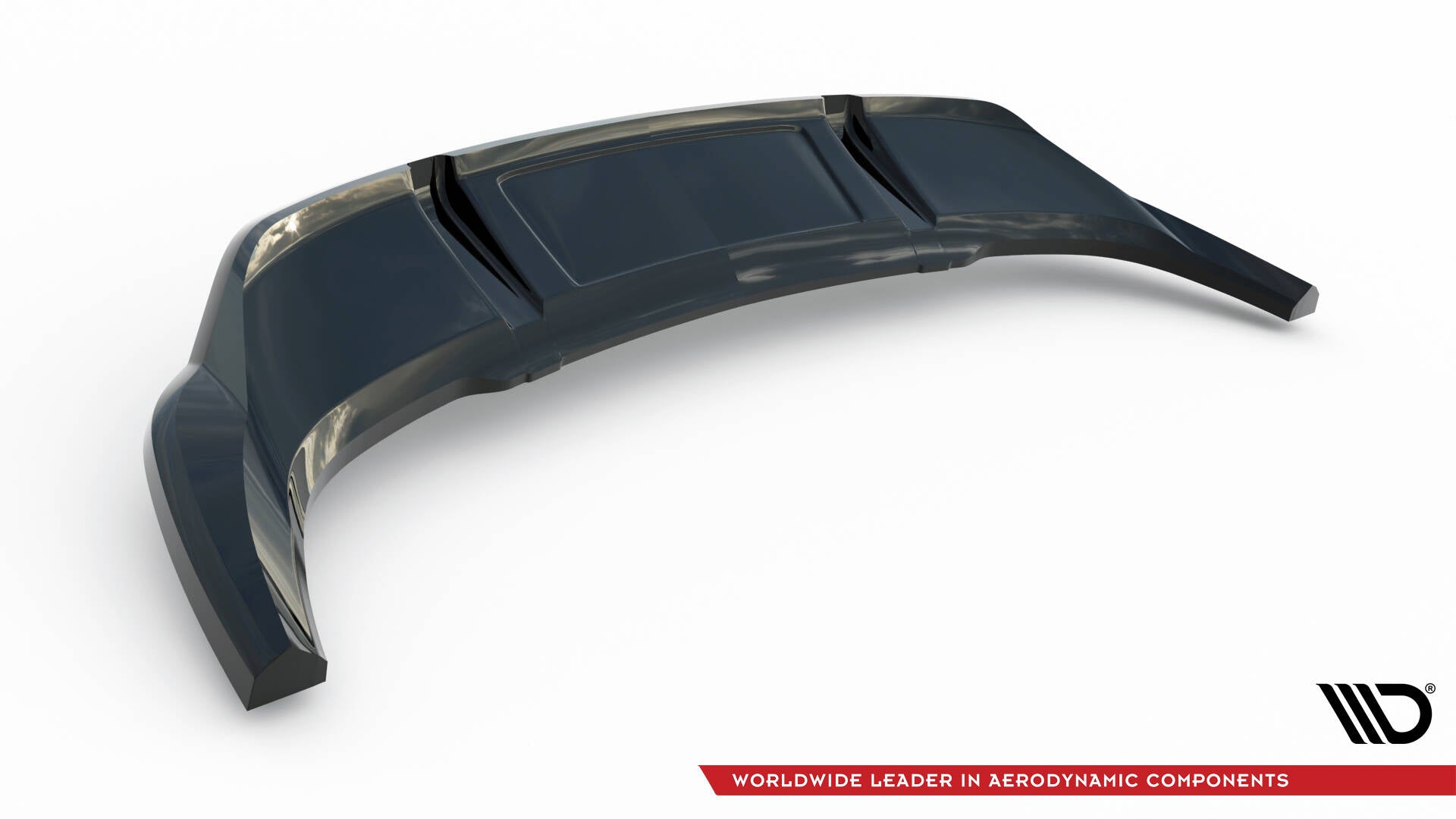 Maxton Mittlerer Diffusor Heck Ansatz DTM Look für Audi Q3 Sportback F3 schwarz Hochglanz