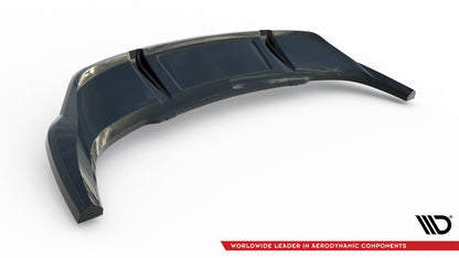 Maxton Mittlerer Diffusor Heck Ansatz DTM Look für Audi Q3 Sportback F3 schwarz Hochglanz