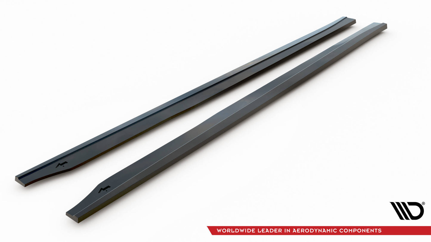 Maxton Seitenschweller Ansatz für V.3 für BMW M2 G87 schwarz Hochglanz