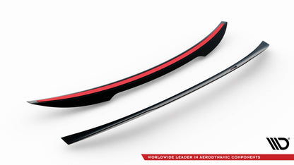 Maxton Spoiler CAP für Jaguar XE R-Dynamic X760 Facelift schwarz Hochglanz