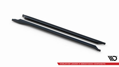 Maxton Seitenschweller Ansatz für Porsche 718 Cayman GT4 RS 982c schwarz Hochglanz