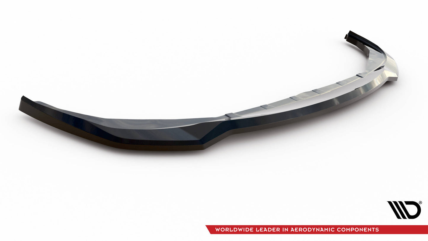 Maxton Front Ansatz V.2 für BMW 3er M340i / M-Paket G20 / G21 Facelift schwarz Hochglanz