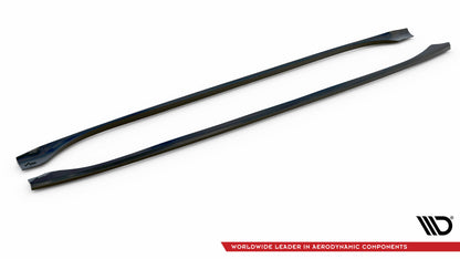Maxton Seitenschweller Ansatz für Chrysler Pacifica Mk2 schwarz Hochglanz