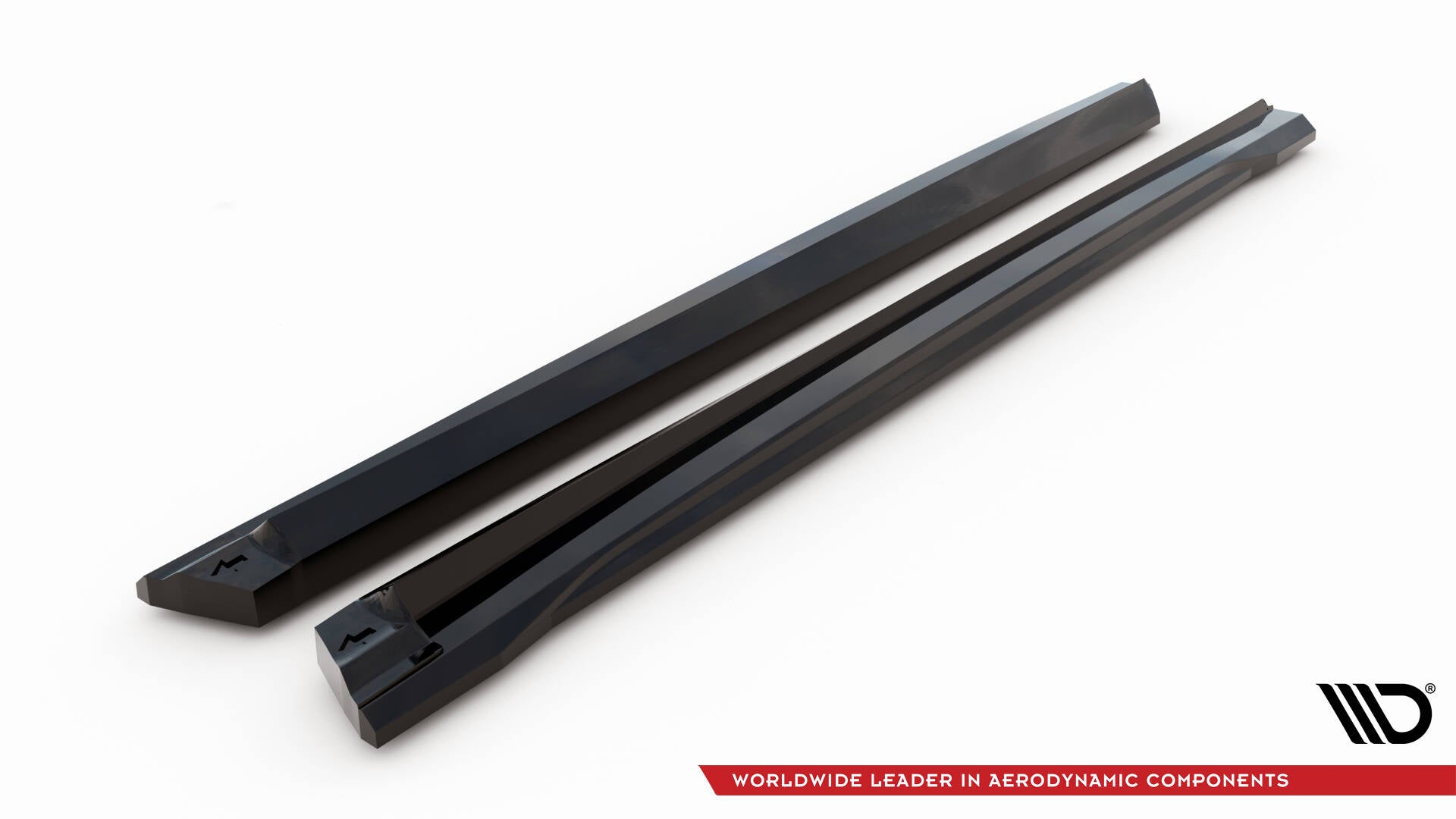 Maxton Seitenschweller Ansatz für V.2 für Audi SQ8 / Q8 S-Line Mk1 schwarz Hochglanz