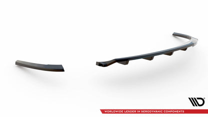 Maxton Mittlerer Diffusor Heck Ansatz DTM Look für Audi A5 Coupe 8T Facelift schwarz Hochglanz