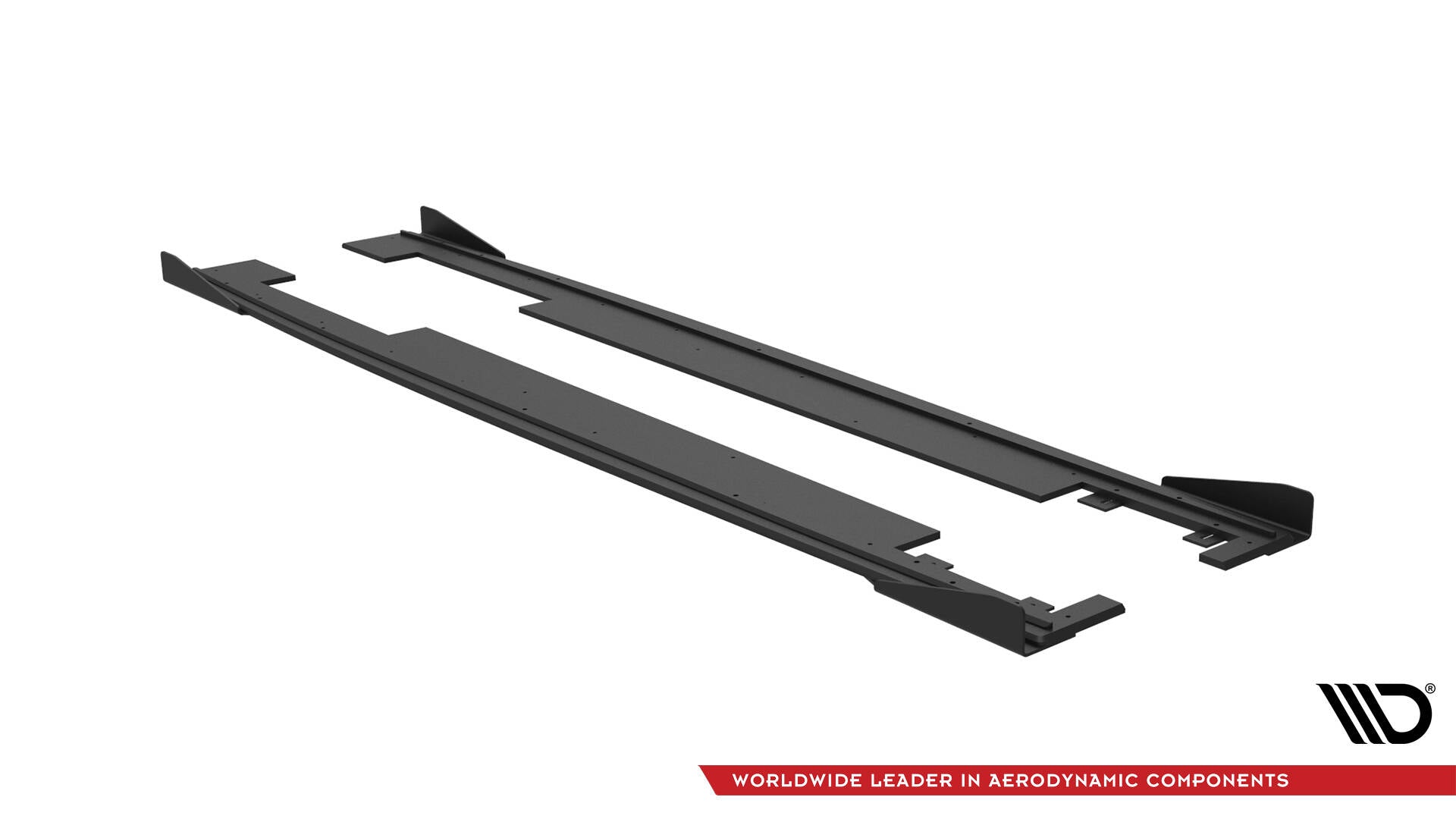 Maxton Street Pro Seitenschweller Ansatz für + Flaps Audi A7 S-Line C7 schwarz Hochglanz