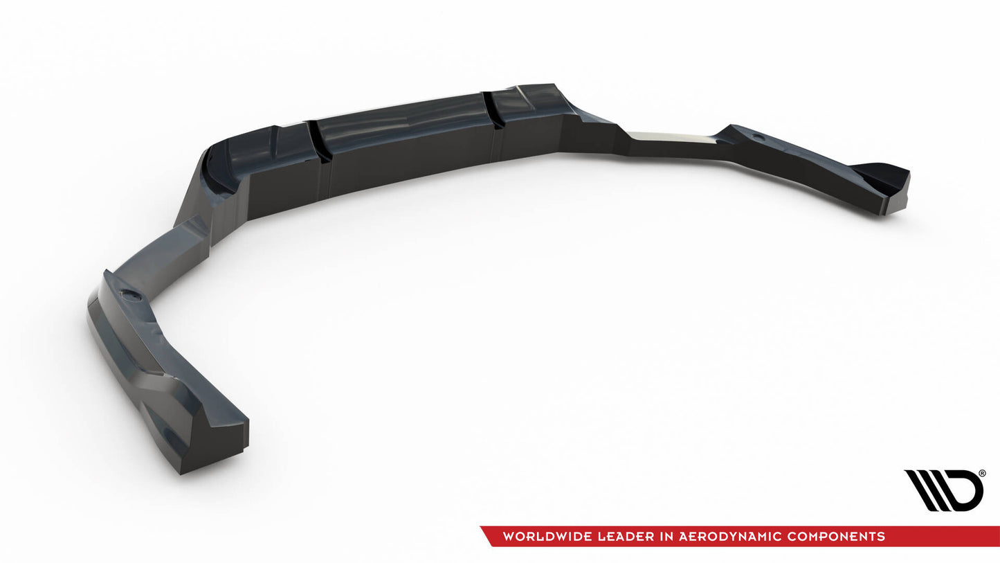 Maxton Mittlerer Diffusor Heck Ansatz DTM Look für BMW X5 M F95 Facelift schwarz Hochglanz