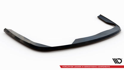 Maxton Zentrale Hinten Splitte BMW 7 E65 schwarz Hochglanz
