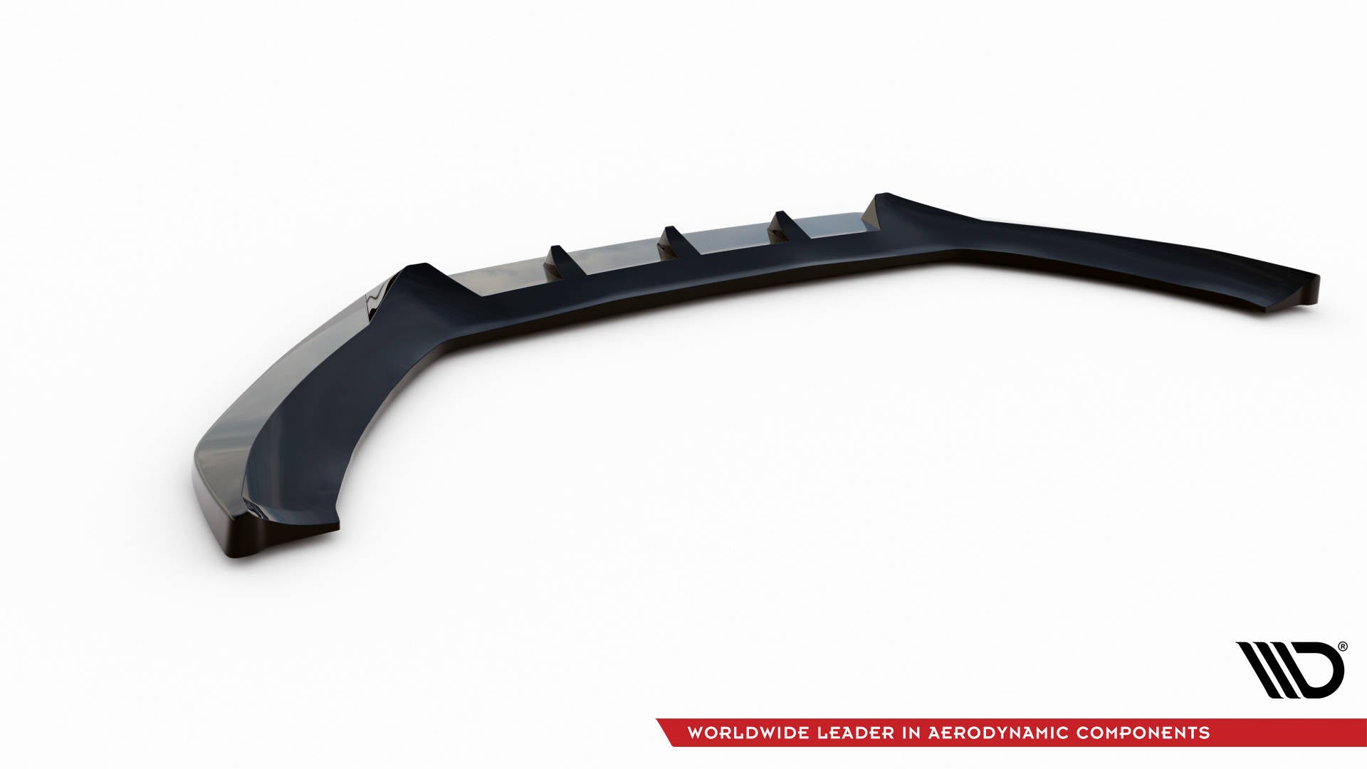 Maxton Front Ansatz V.1 für Audi A5 Coupe / Sportback 8T Facelift schwarz Hochglanz