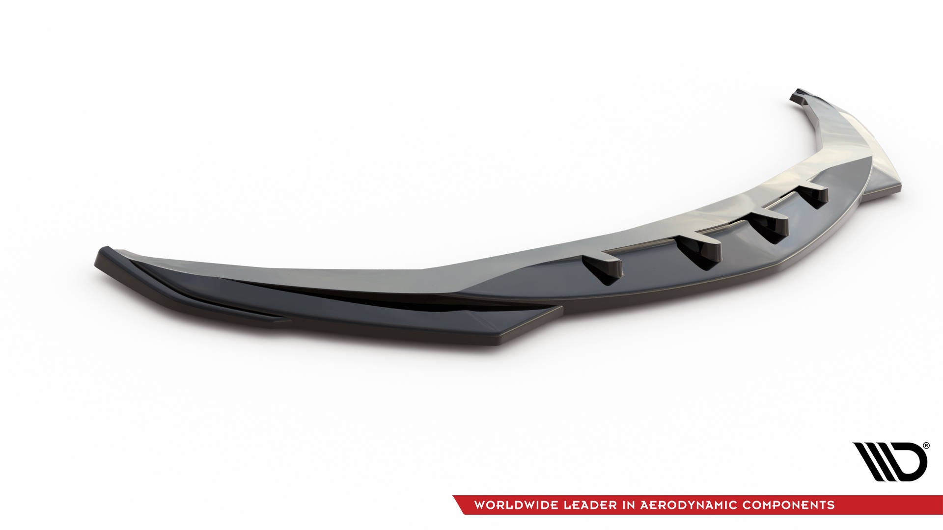 Maxton Front Ansatz V.2 für Alfa Romeo Giulia Sport schwarz Hochglanz