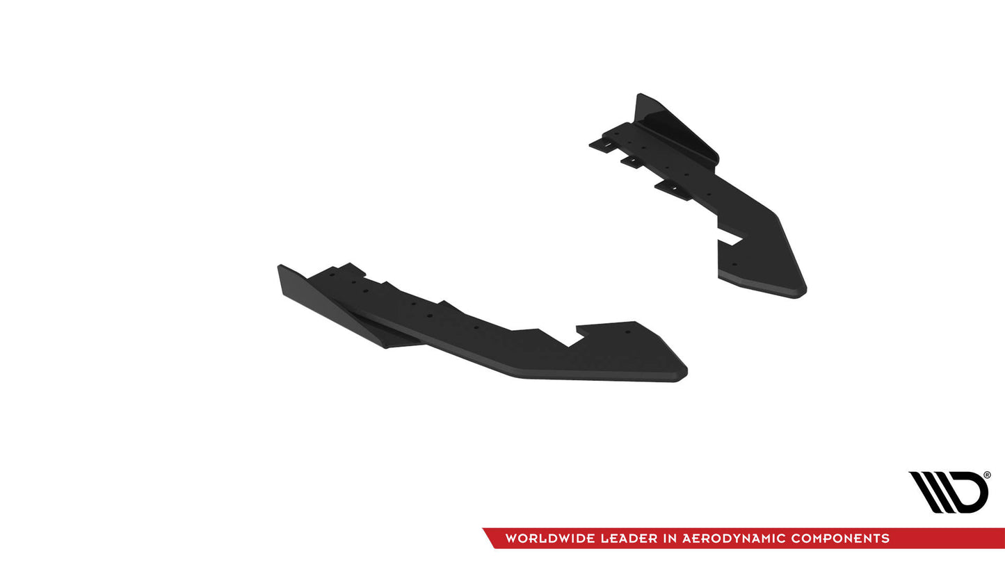 Maxton Street Pro Heck Ansatz Flaps Diffusor +Flaps für BMW 2 Coupe G42 schwarz Hochglanz