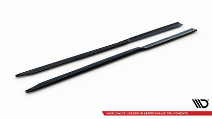 Maxton Seitenschweller Ansatz für BMW M2 M-Performance G87 schwarz Hochglanz