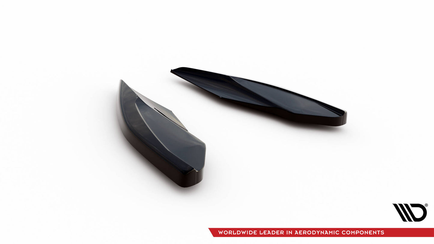Maxton Heck Ansatz Flaps Diffusor V.2 für Cupra Leon Hatchback Mk1 schwarz Hochglanz