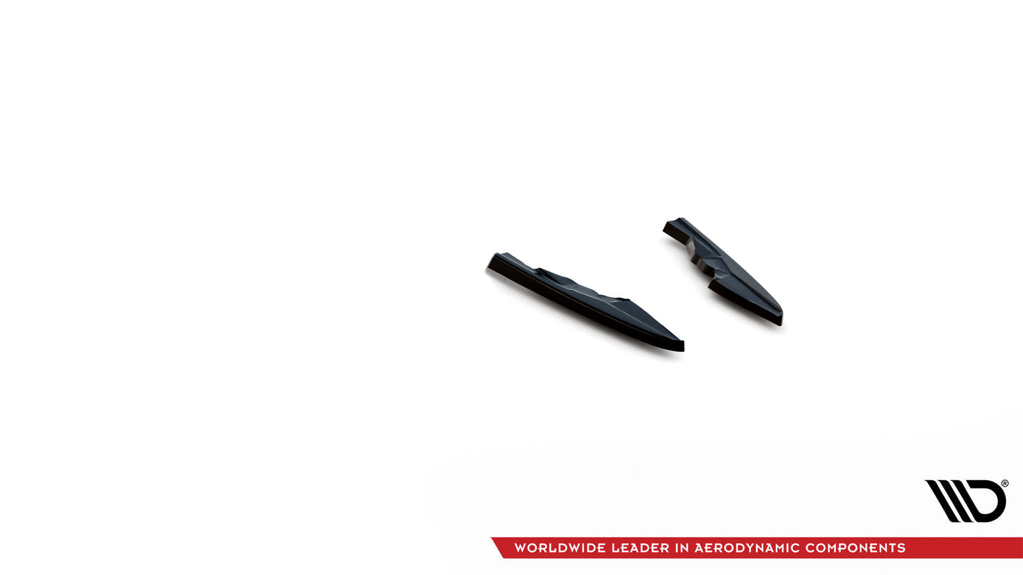 Maxton Heck Ansatz Flaps Diffusor V.2 für Audi RSQ8 Mk1 schwarz Hochglanz