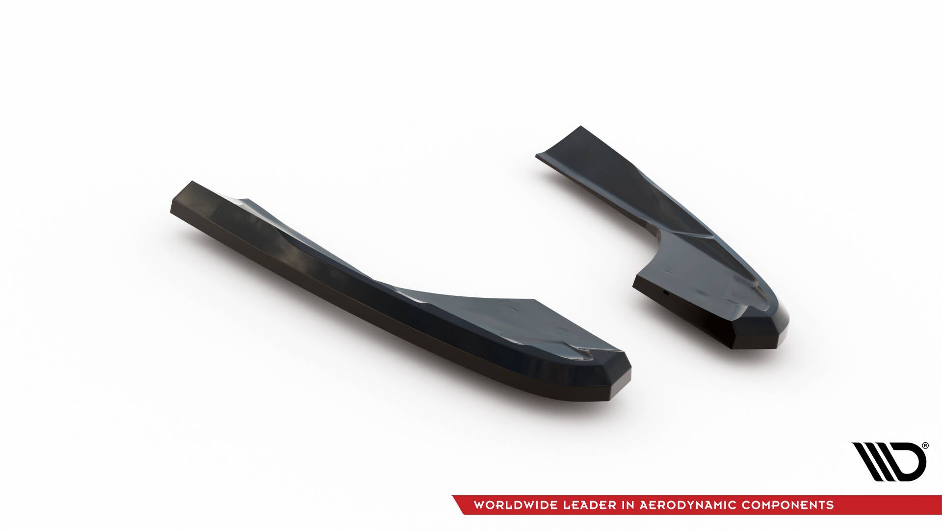 Maxton Heck Ansatz Flaps Diffusor V.2 für Audi RS3 Limousine 8V Facelift schwarz Hochglanz
