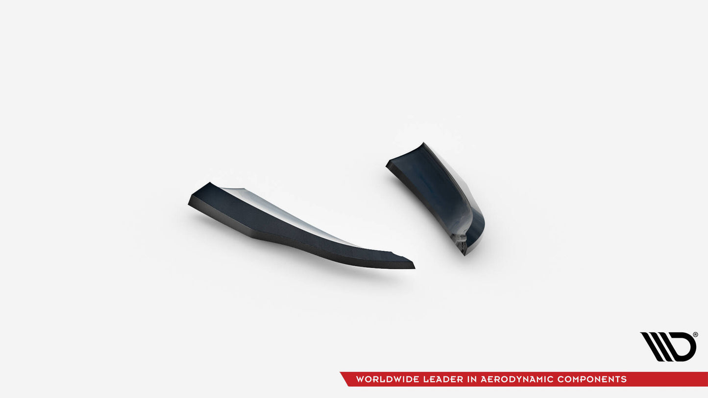 Maxton Heck Ansatz Flaps Diffusor für Porsche 718 Cayman GT4 RS 982c schwarz Hochglanz