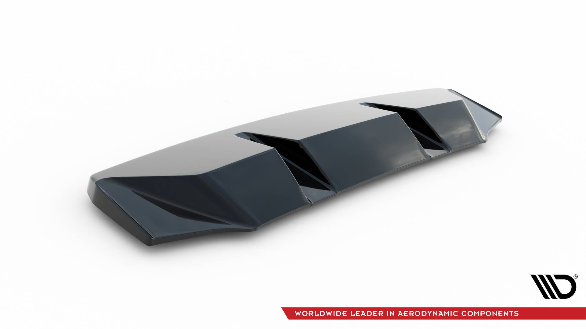 Maxton Mittlerer Diffusor Heck Ansatz für Audi TT S 8S Facelift schwarz Hochglanz