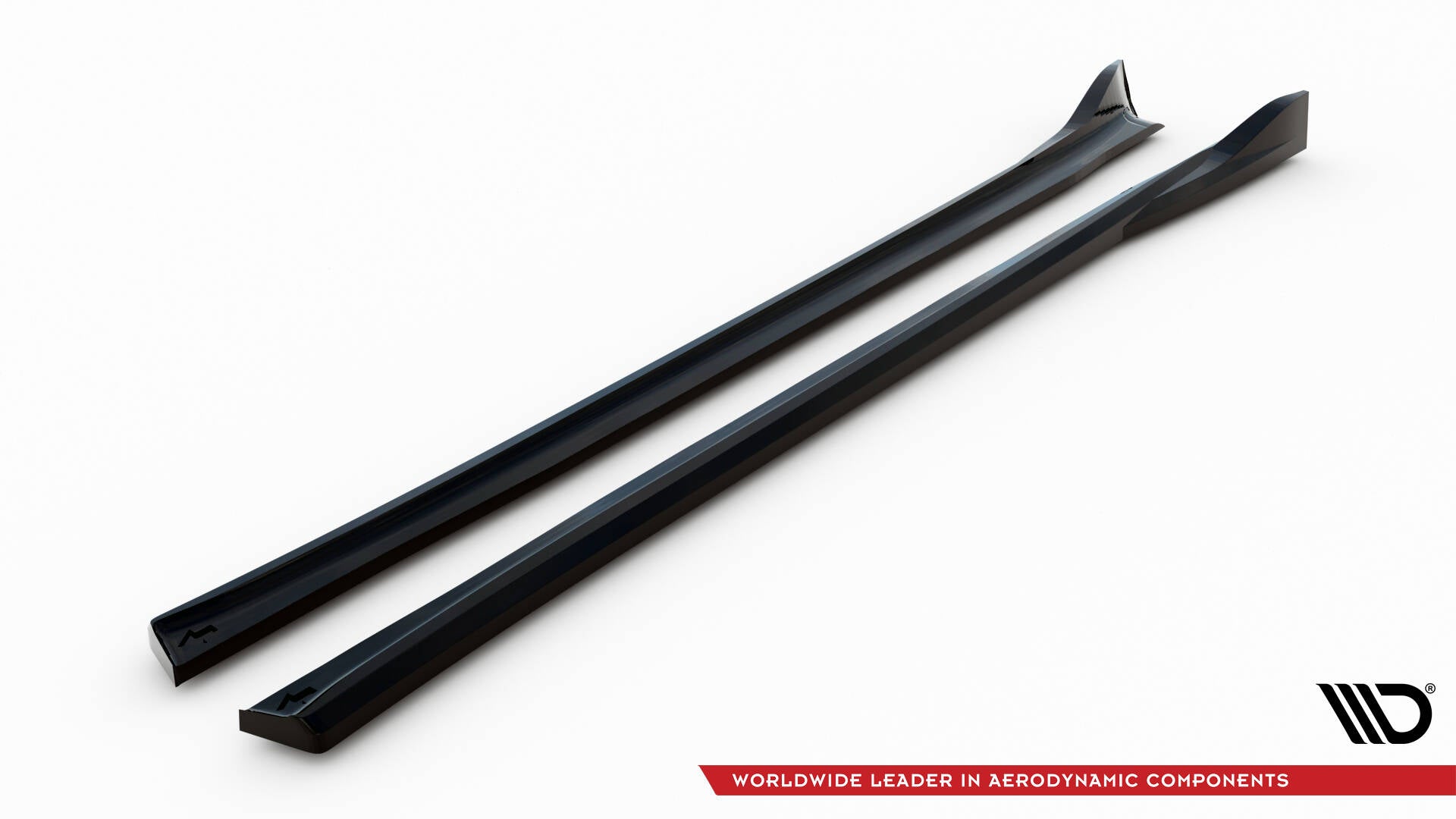 Maxton Seitenschweller Ansatz für Tesla Model X Mk1 Facelift schwarz Hochglanz