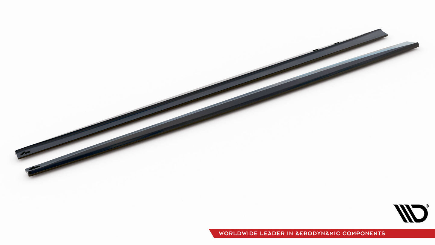 Maxton Seitenschweller Ansatz für BMW 4er Coupe / Gran Coupe / Cabrio F32 / F36 / F33 schwarz Hochglanz