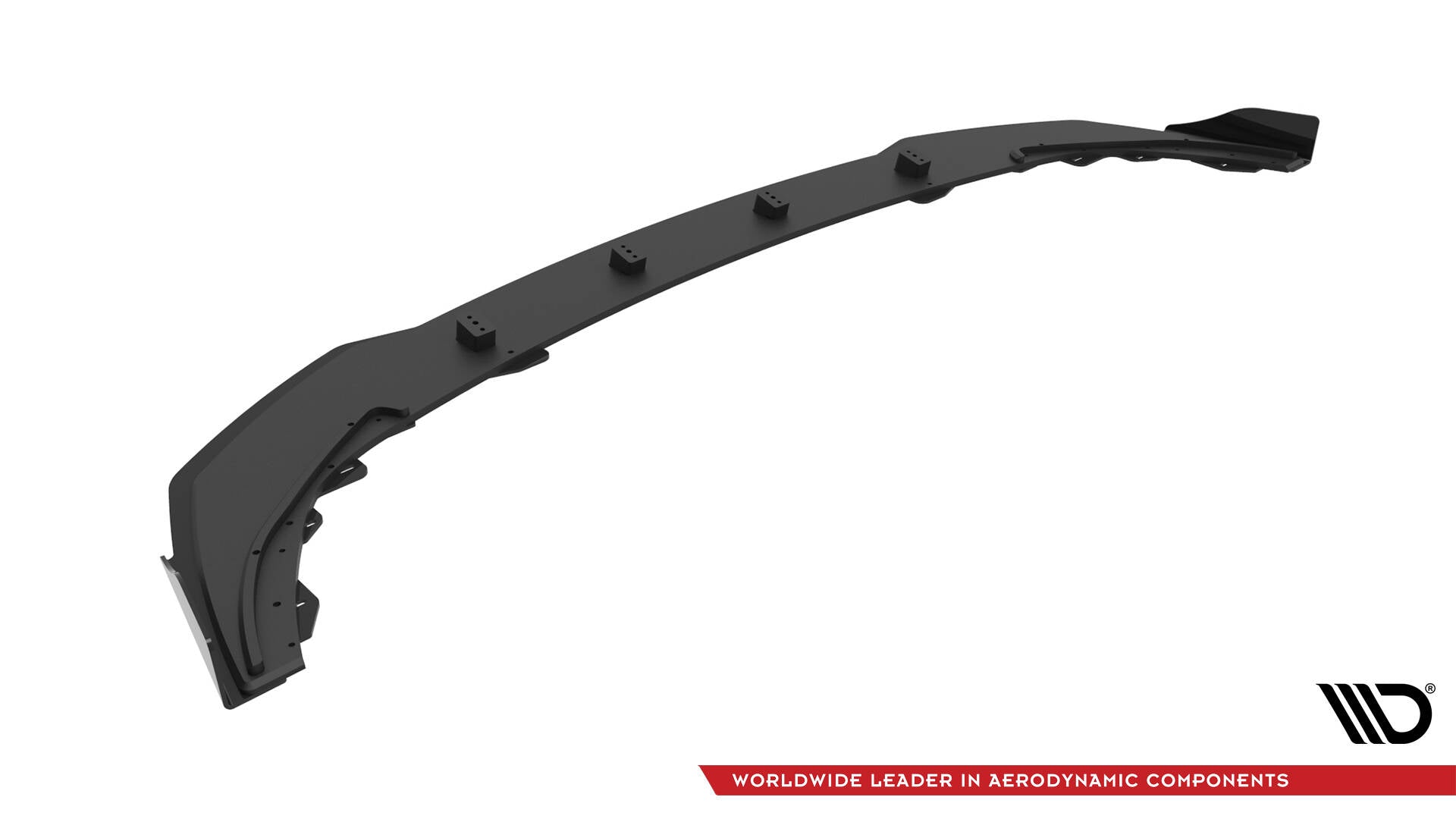 Maxton Street Pro Front Ansatz für +Flaps für + Flaps BMW 1er F40 M-Paket / M135i schwarz Hochglanz