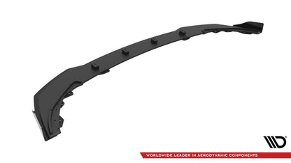 Maxton Street Pro Front Ansatz für +Flaps für + Flaps BMW 1er F40 M-Paket / M135i schwarz Hochglanz