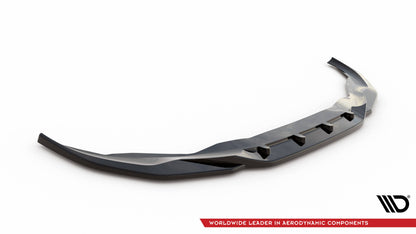 Maxton Front Ansatz V.3 für BMW 7 G11 M-Paket Facelift schwarz Hochglanz