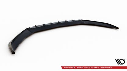 Maxton Front Ansatz V.1 für Porsche Panamera E-Hybrid / Panamera 4S 971 schwarz Hochglanz