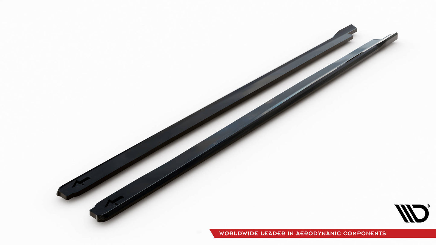 Maxton Seitenschweller Ansatz für Honda Civic Sport Mk 10 schwarz Hochglanz
