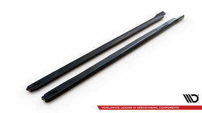 Maxton Seitenschweller Ansatz für Honda Civic Sport Mk 10 schwarz Hochglanz